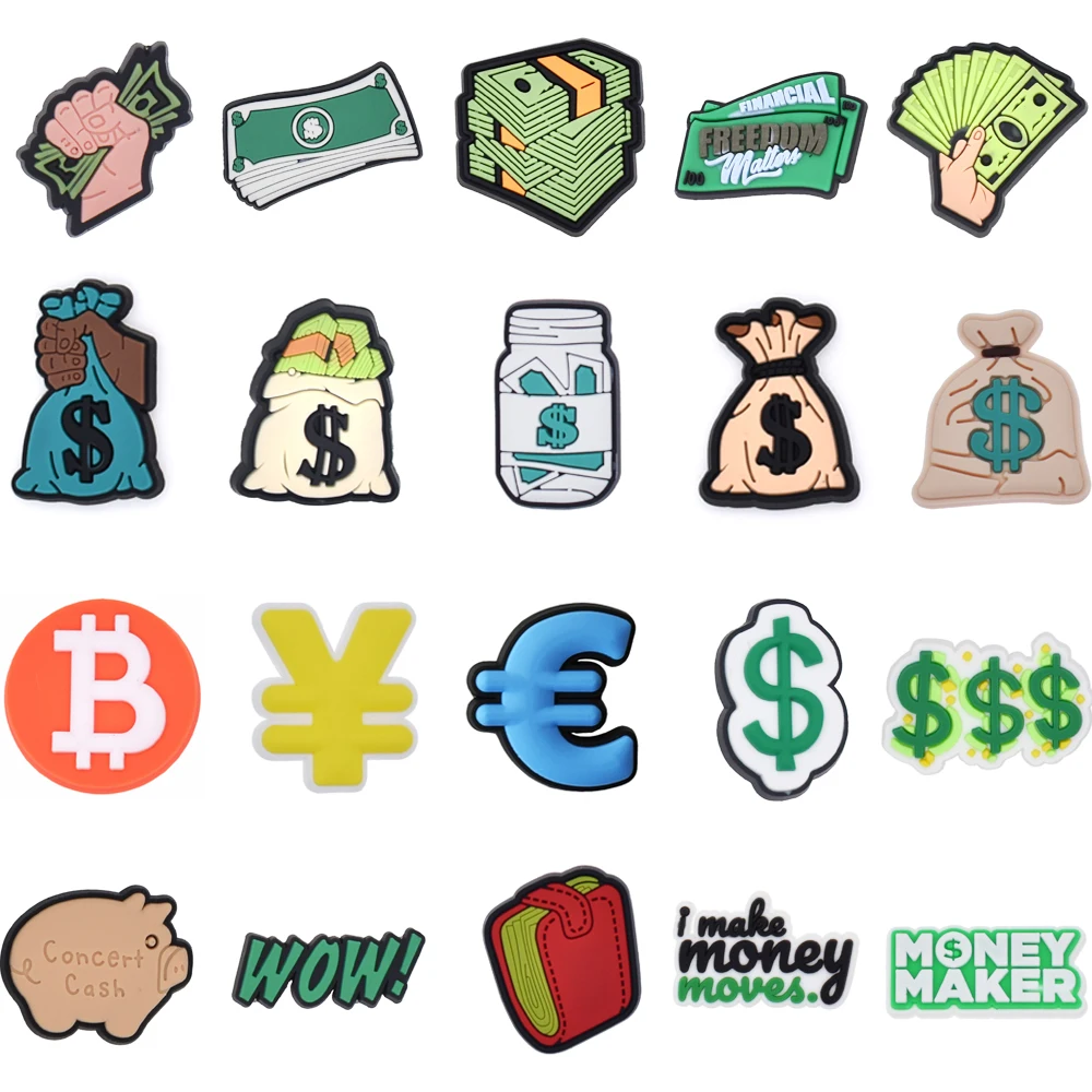 Women Shoes Accessories Dollar Symbol Money Maker Wallet Moneybag Shoe Charms Cash Moifom Money Maker Rich Shoe Store Accessory