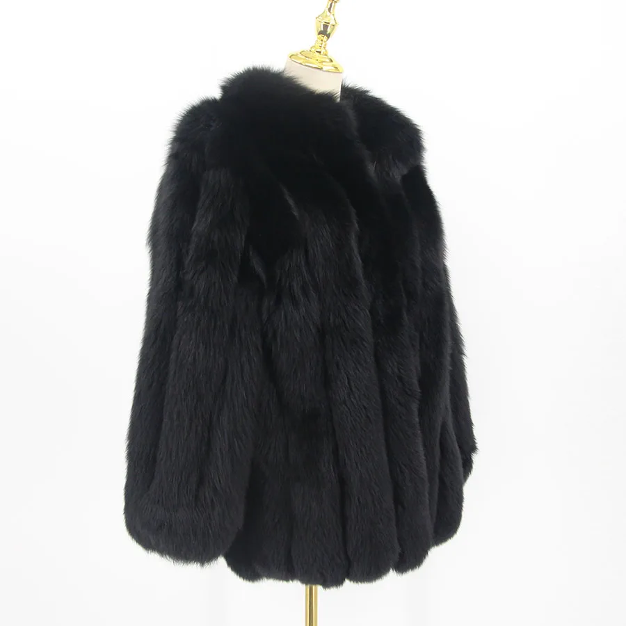 QIUCHEN  QC20117 new arrival women coats winter real fox fur coat natural fur jacket luxury