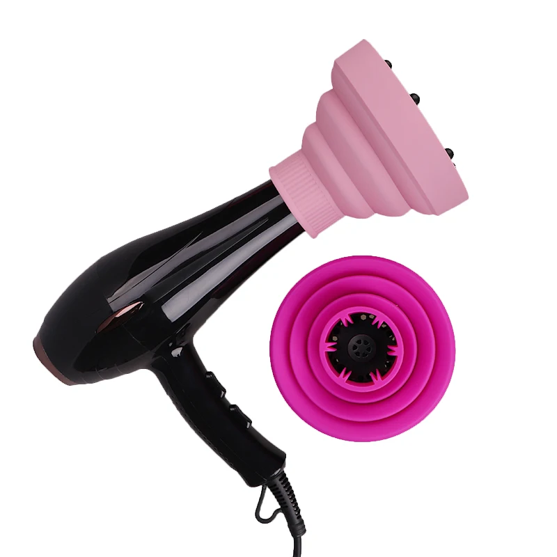 Salon Tool Universal Dryer Attachment Collapsible Silicone Hair Blow Dryer Diffuser