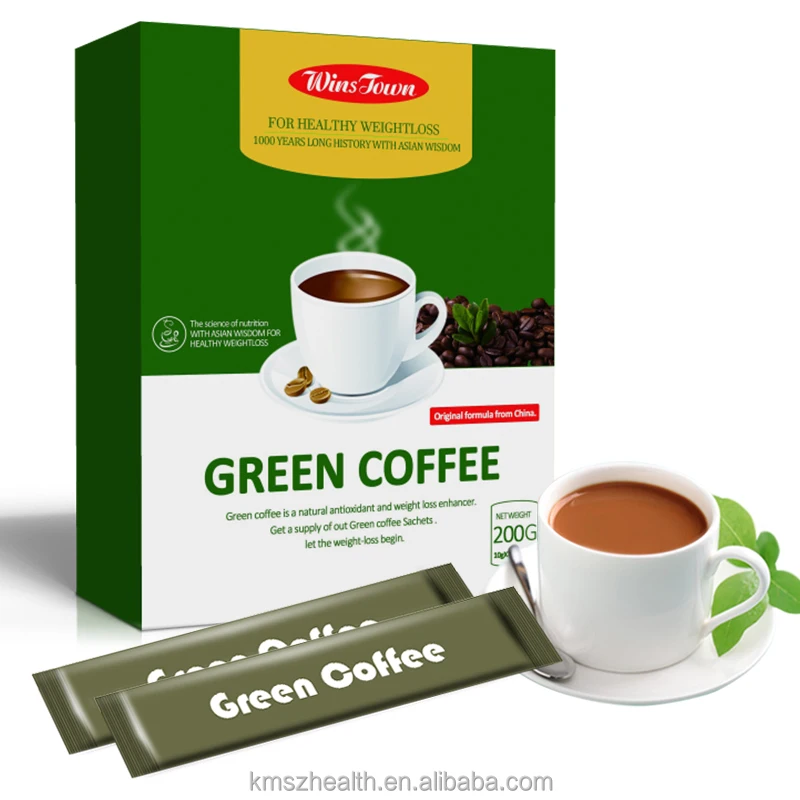 Индивидуальная упаковка тонкий зеленый кофе с Ganoderma потеря веса