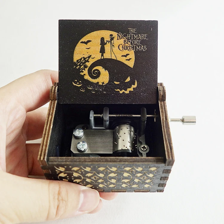 Halloween Themed Wooden Music Boxes - Nightmare before Christmas