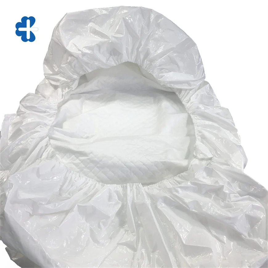 OEM  Disposable  surgical medical nonwoven bed cover with elastic+bed sheet plastic cover for hospital bed