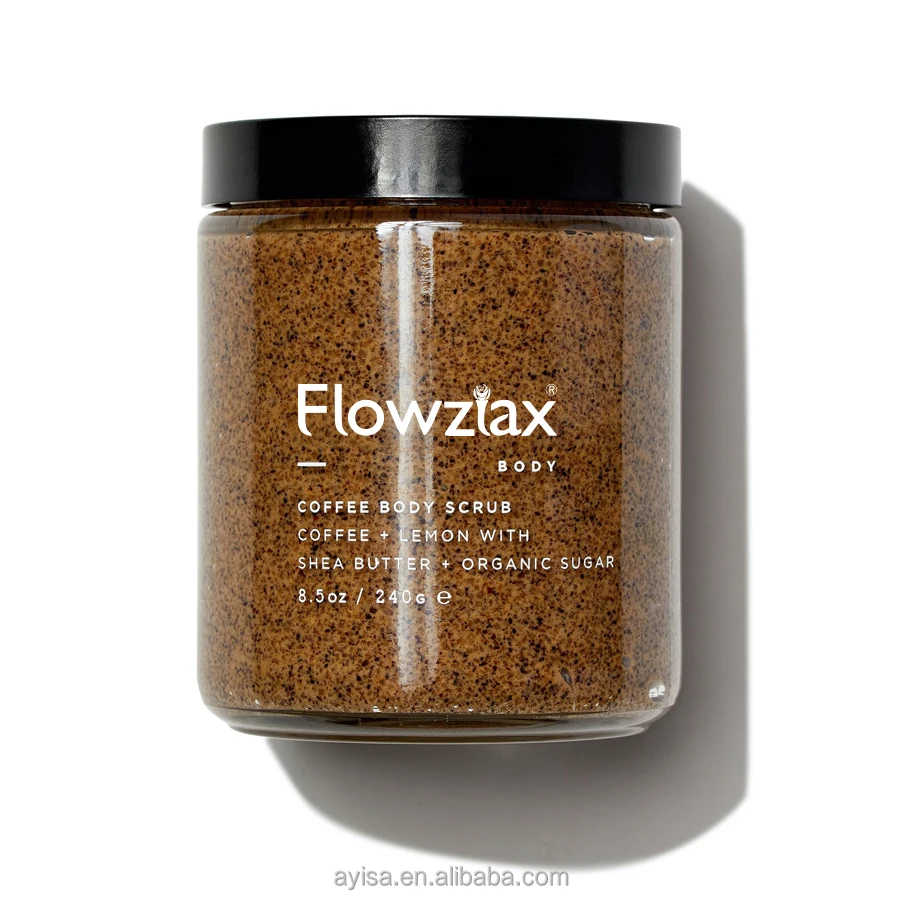 Private label Caffeine scrub high quality moisturizing exfoliating remove dead skin whitening organic natural coffee body scrub