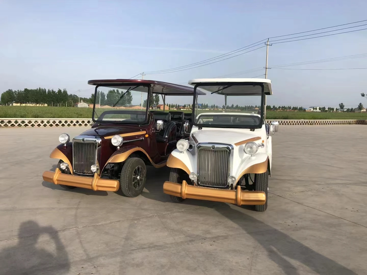 Greenmotor Classic Vintage Cars  9-11 Passengers Electric Shuttle Bus