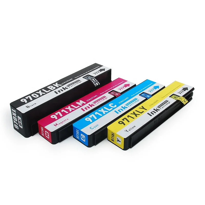 HiTek Compatible HP 970 971 970XL 971XL printer Color ink cartridge For x451dn x451dw x551d x476dw x476dn x576dw Printers