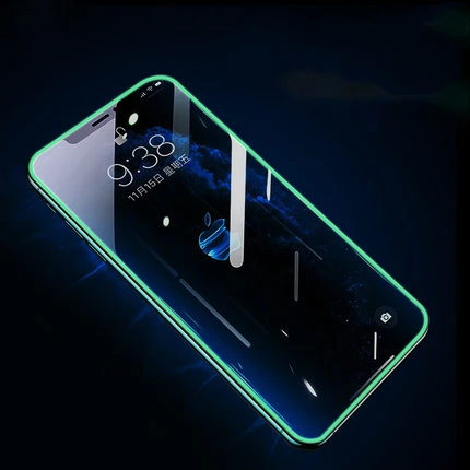 Новые продукты 3dsilicone световой люминесцентной край твердость 9H для экрана из закаленного стекла для iPhone 12 Защитная пленка для экрана для iPhone11 полное покрытие стекло