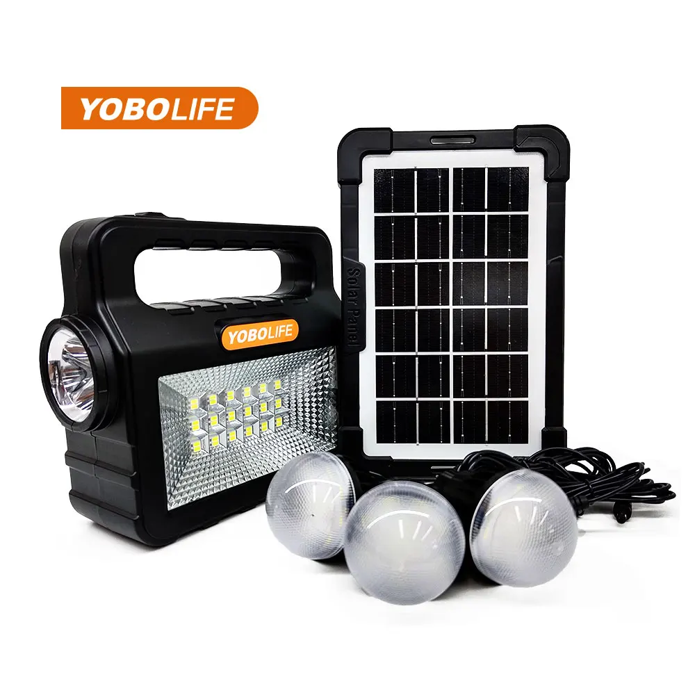 NEW! LM-3620 Small Solar System Kit Led Light With Floodlight Flashlight Mini Solar Energy System Emergency Lights Kit