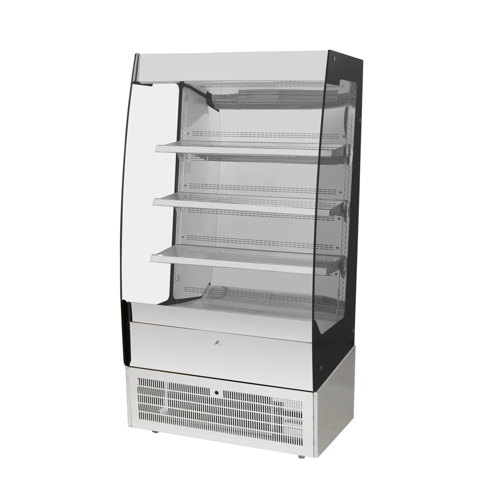 BLD-F18 Cake Display Showcase Stainless Steel Refrigerated Bakery Fridge for Cafes
