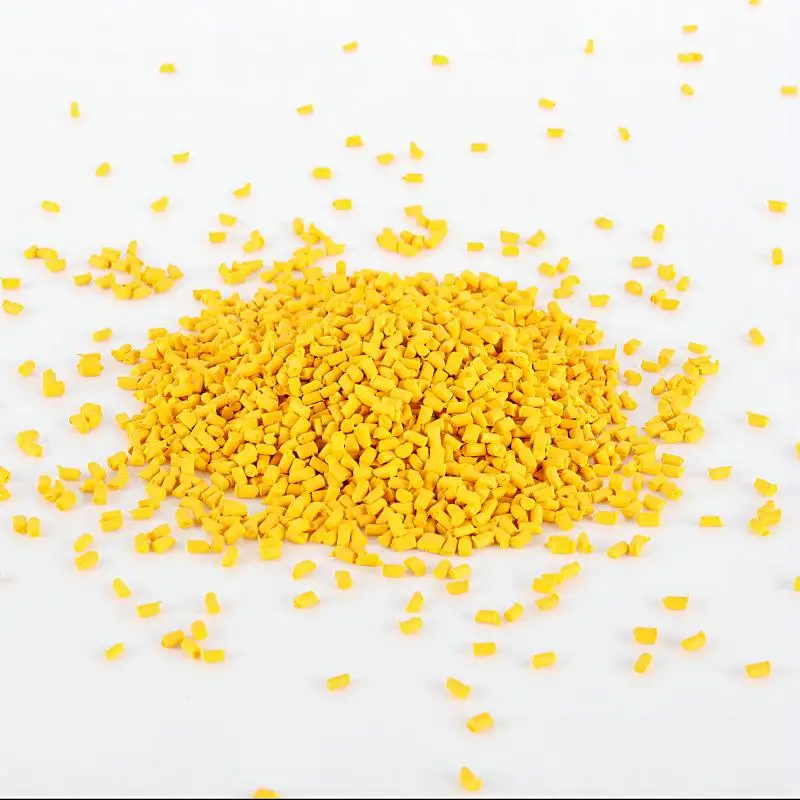 New arrive Plastic masterbatch Color Pigment ABS PS PC carrier Yellow masterbatch coloring