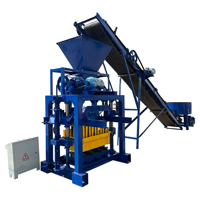 Qtj4-35 Semi Automatic Cement Block Making Machine Hollow Block Making Machine Construction Machines