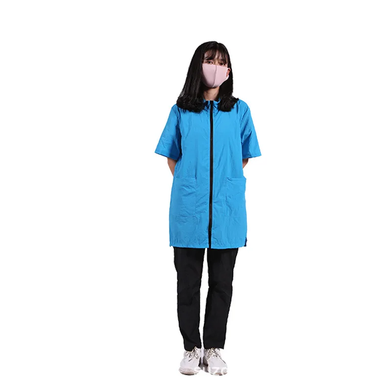 Pet shop beautician work clothes accept custom printed LOGO hair-proof and waterproof cat and dog bathing and shearing apron