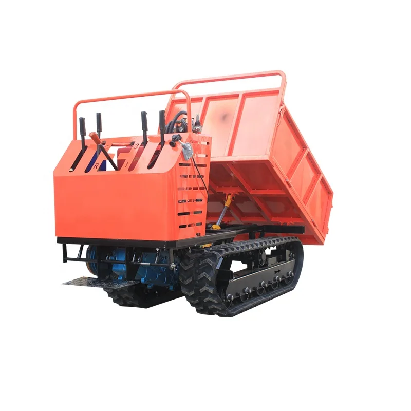 High Efficiency Agricultural Dumper Trailers Garden Mini Dumper 4x4 Rubber Track