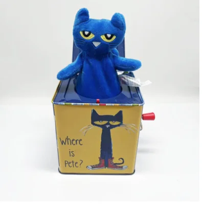 Customize tin can pop up puppet toy hand crank music jack in the box gifts for Children 2024 OEM ODM