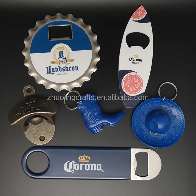 bottle cap shaped bottle Opener fridge magnet coaster in  brand printed  for personalized gifts on the canton fair