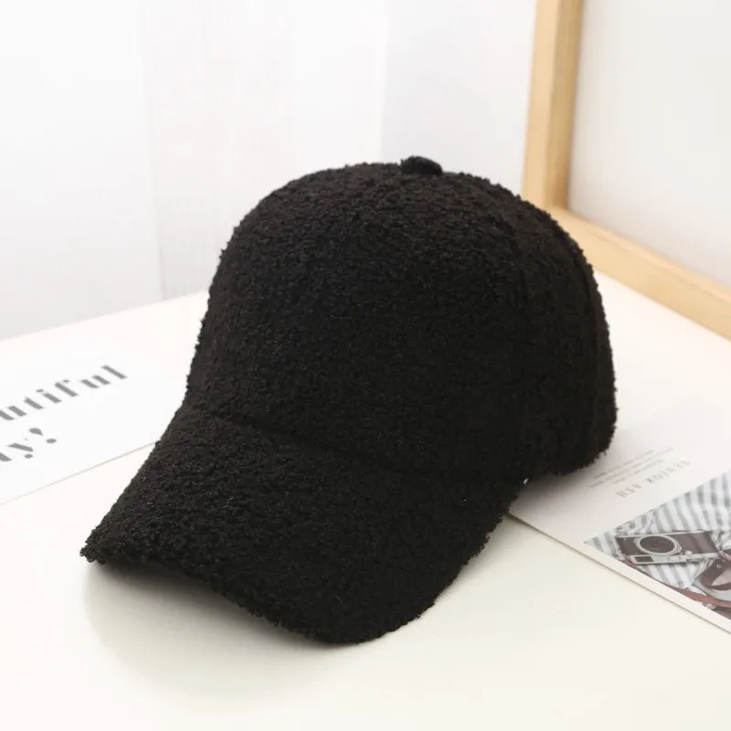 Wholesale Newest Sports Baseball Cap Winter Fleece Modern Warm Baseball Cap For Men Women