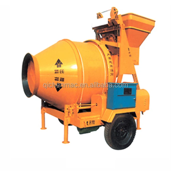 good quality Jz 500 series Concrete Mixer Cement And Concrete Mixers with electric system and diesel power