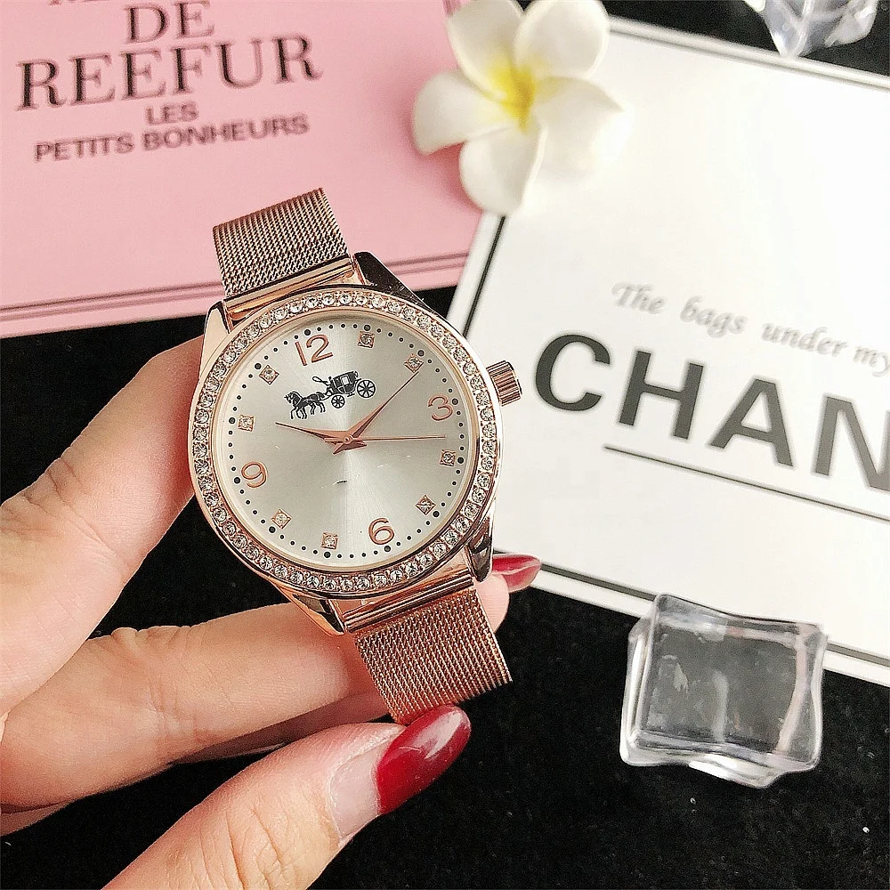 Оптовая продажа роскошные брендовые Тренеры дизайнерские браслеты Relogio Feminino Montres Pour Femmes кварцевые часы для женщин подарок