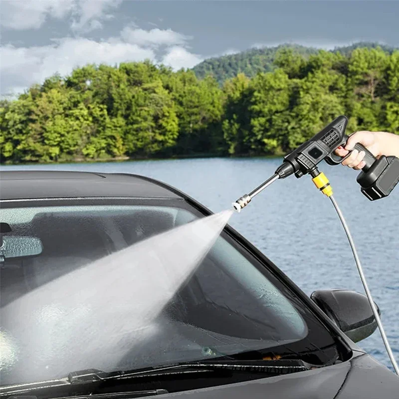 Portable Powerful High Pressure 24v Lithium Cordless Wireless Car Wash Water Jet Foam Gun Car Washer