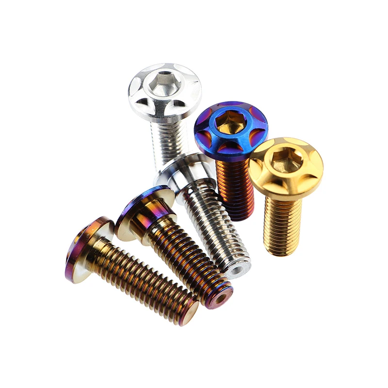 customized titanium bolt colorful rainbow Custom Slotted Head Hex Socket Torx Special Screw