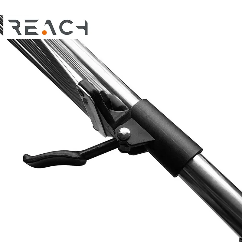 Metal rake 15teeth adjustable leaf rake garden leaf rake