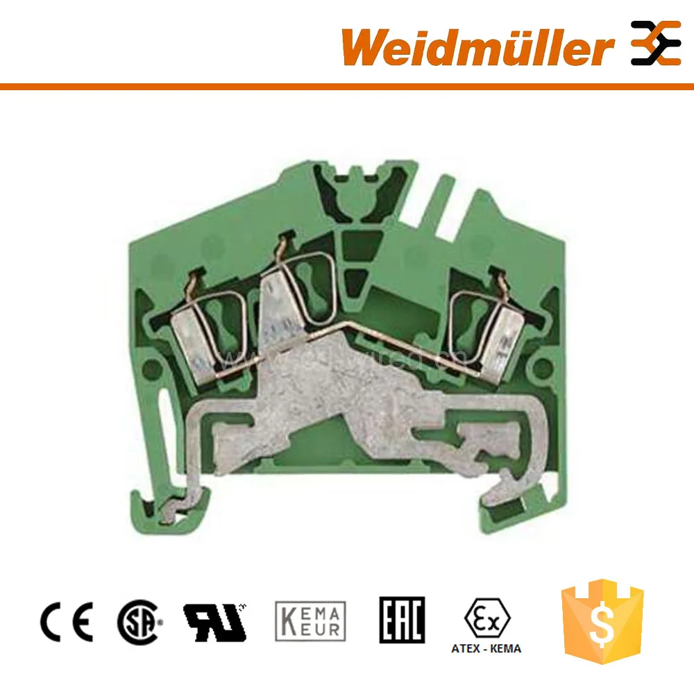 Weidmuller ZPE 2,5-2/3AN заземления Весна din-рейку клеммный блок