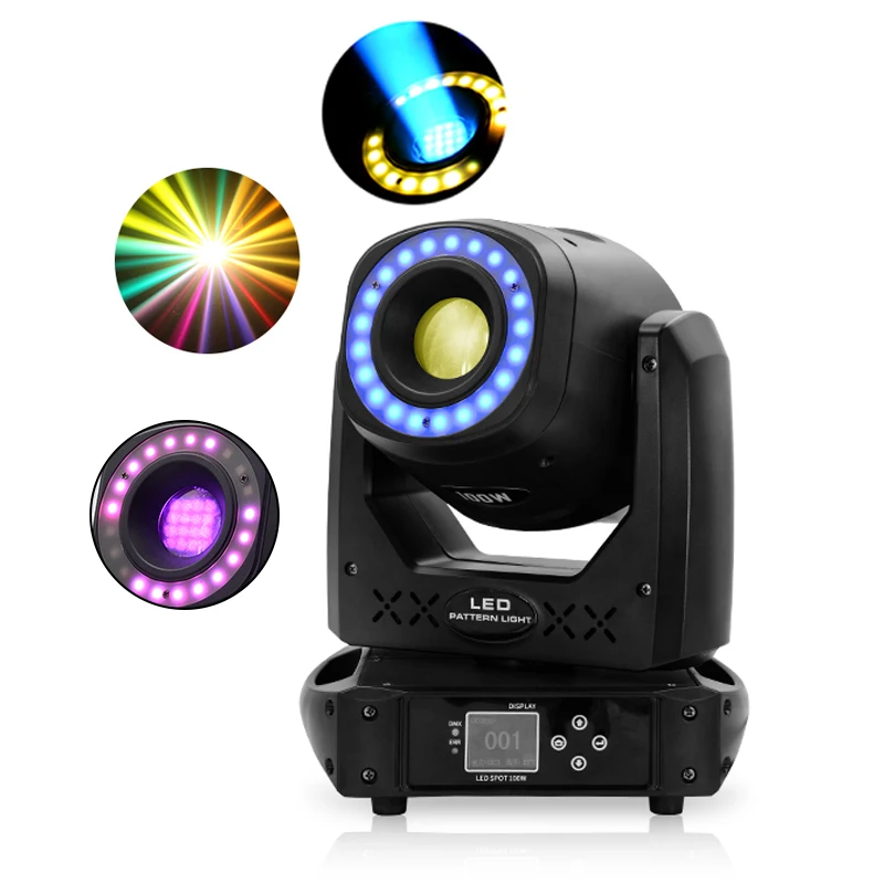 Big Dipper LS105 club lights nightclub decoration mini 100w led beam spot moving head light with led strip