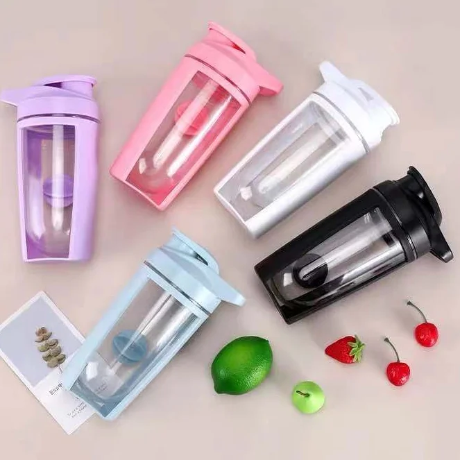 Basics Shaker Bottle with Mixer Ball custom logo sports water bottles