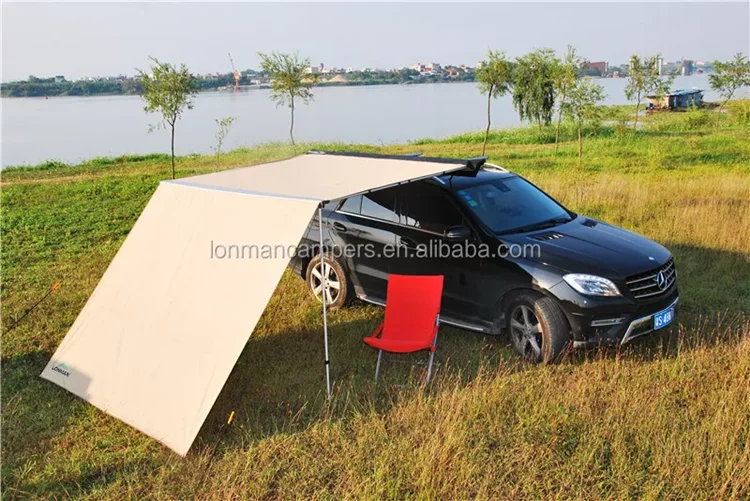 Retractable roof car tents side awning 4x4 4wd awning for camping