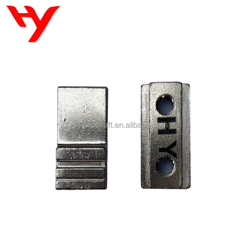 Zamak end-clamp for key-rows mounted on expanding air shafts