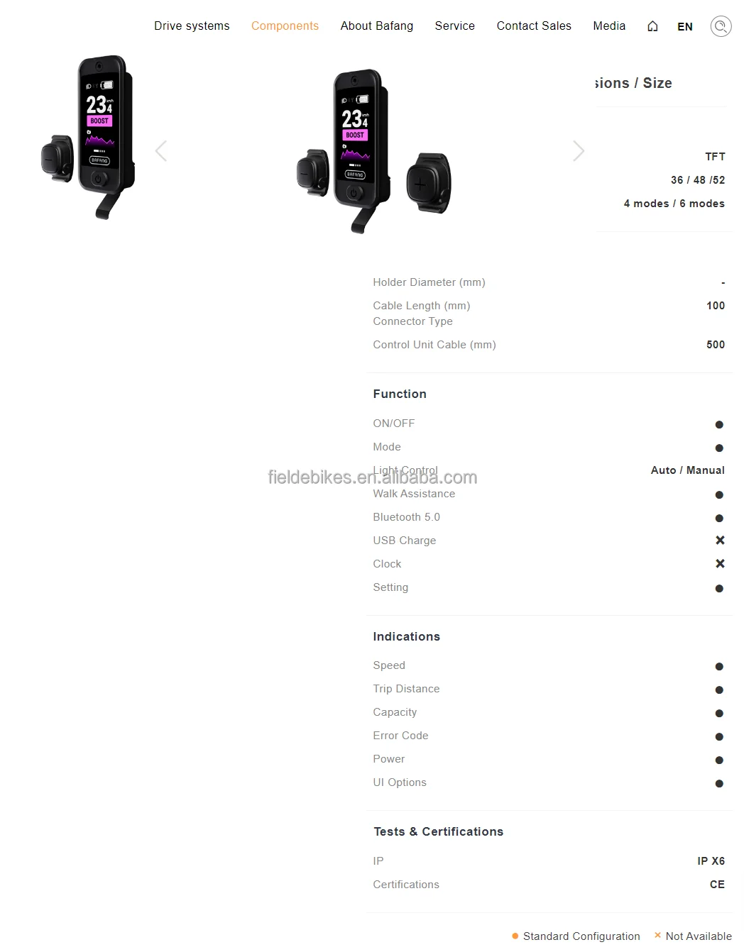 Bafang красочный DPC030 CA EROAD EMTB дисплей с Bluetooth для двигателя bafang can version