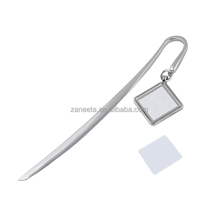 Sublimation Blank Bookmark Metal Silver Custom Bookmark