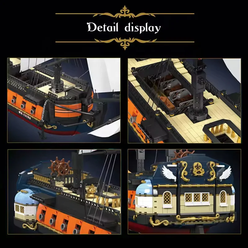 MOULD KING 13192 DIY Imperial Star Destroyer Model Building Blocks Bricks Pirate Ship Boat Toy Play Set 3580+ Kits Plastic ABS