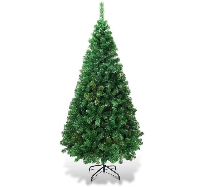 6FT Artificial Christmas Tree Xmas Pine Tree with Solid Metal Legs Perfect for Indoor and Outdoor Holiday Decoration