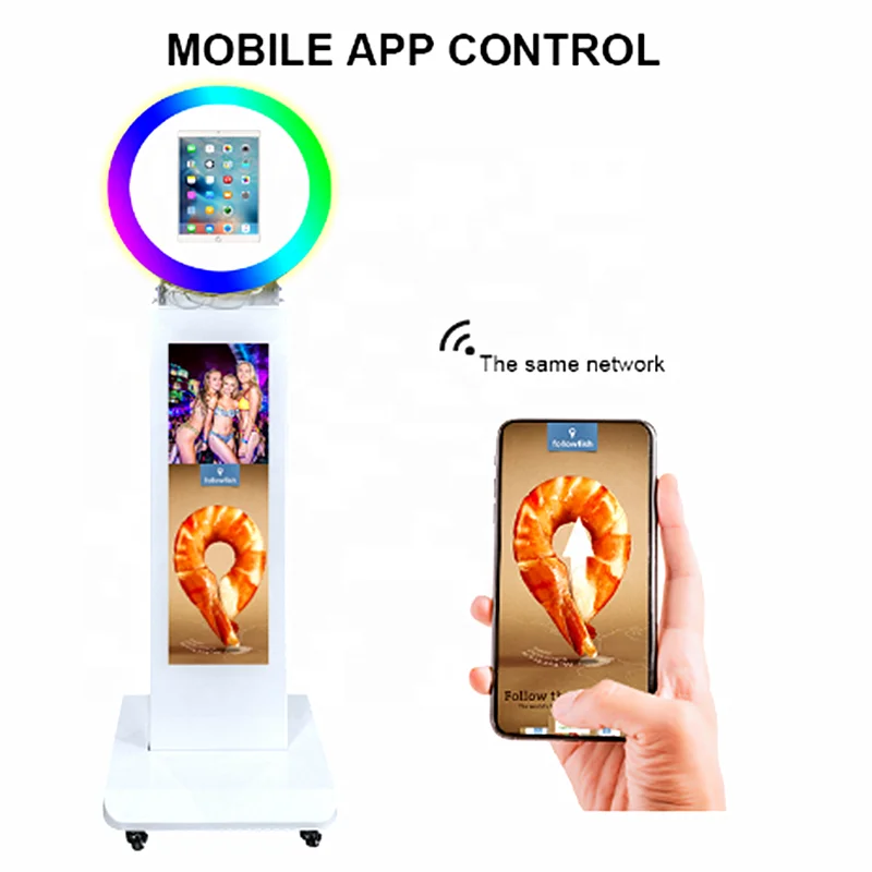 TOP 10.2, 11 12.9 Inch Ipad Photo Booth Social Party Wedding Shooting Selfie New Photo Booth Live Streaming hotsales dj lights