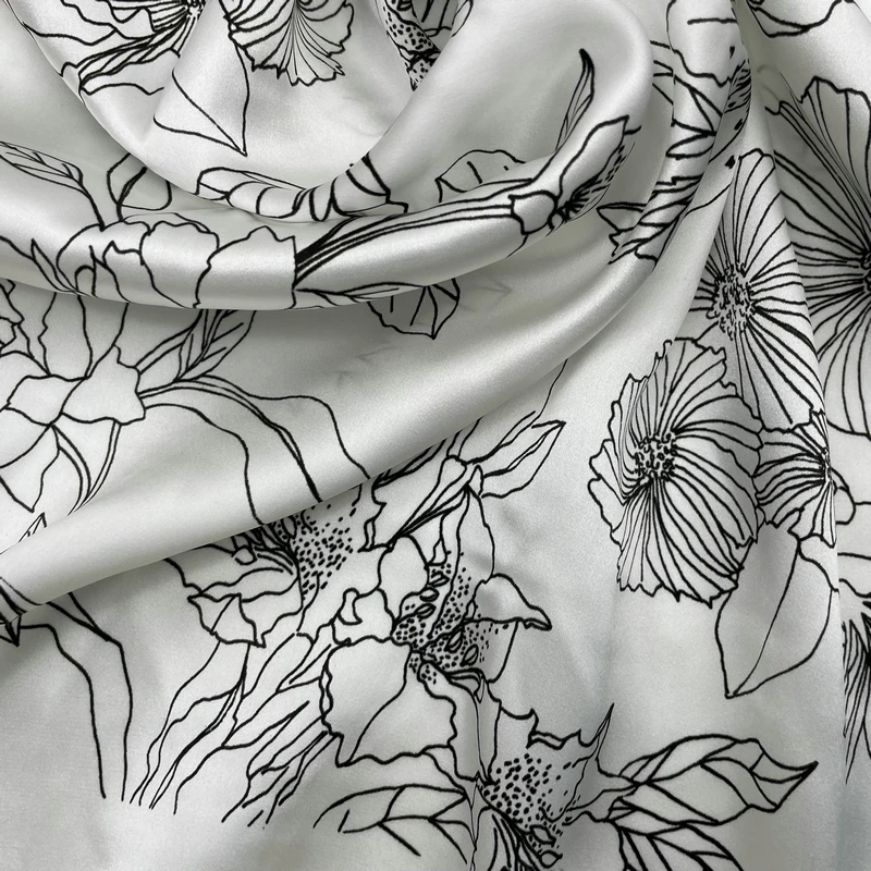 Discount Price Make to Order China Suppliers Silk Pure Custom print 100% Silk Fabric for Apparel