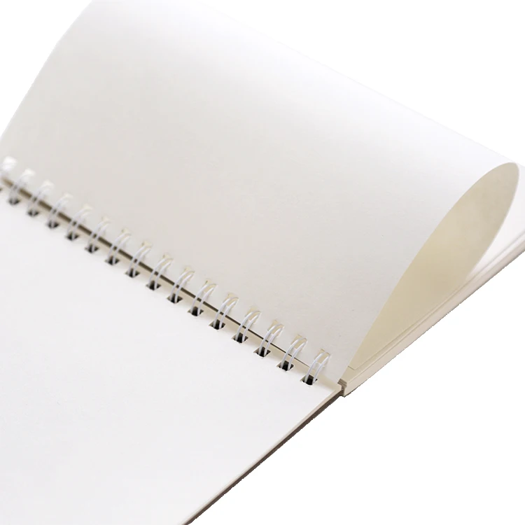 Custom print hard cover A4 blank drawing hand-painted spiral binding sketchbook