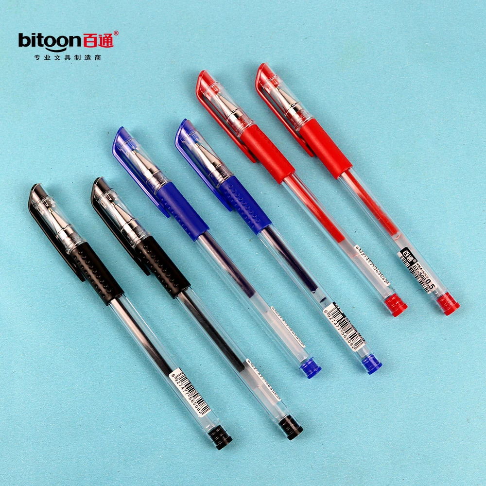 2023 новая стильная Черная гелевая ручка 0,5 мм нейтральная стандартная рекламная Подарочная Канцелярия с фирменными гелевыми ручками