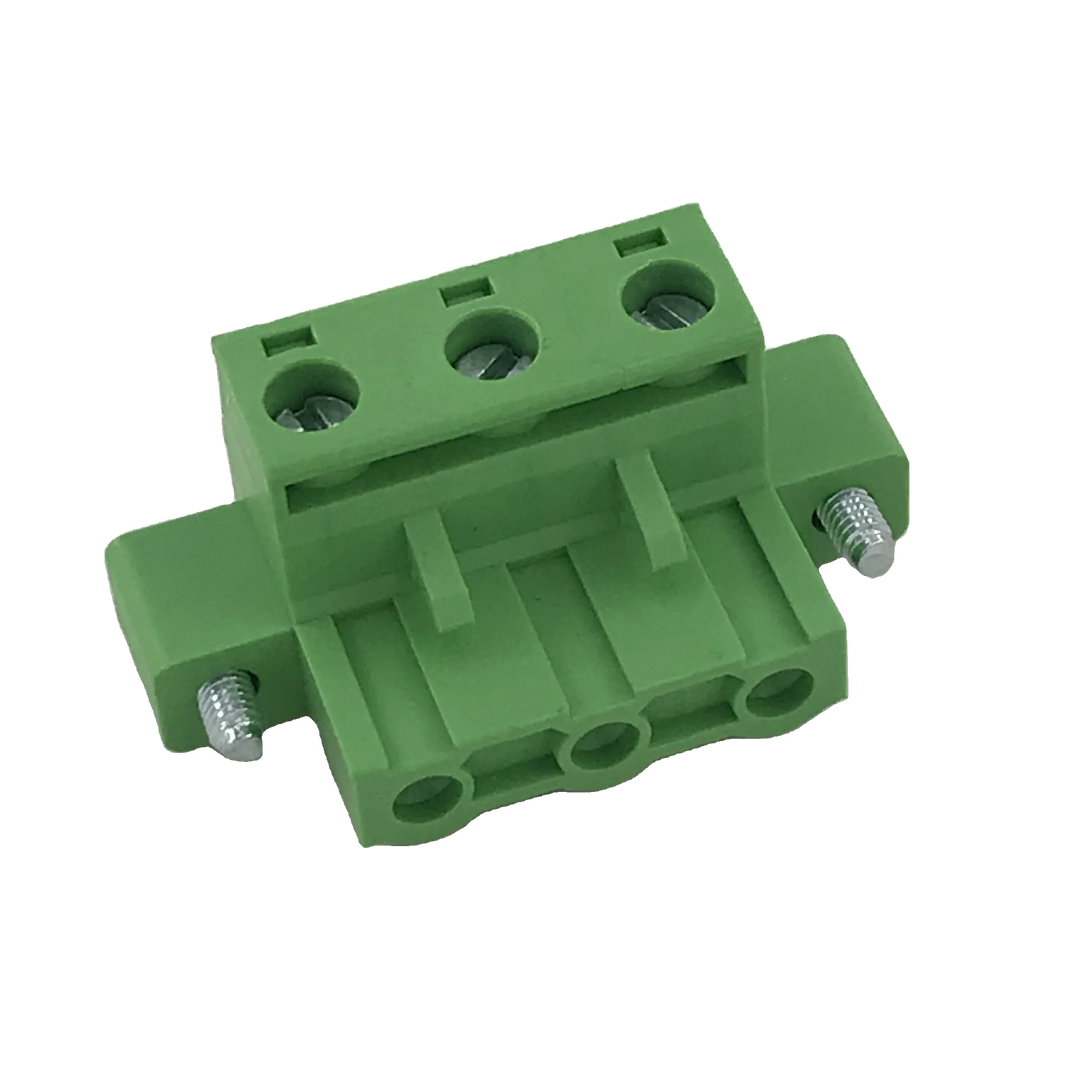 7.62MM pitch 3pin female pluggable terminal block with fixed screws XK2EDGKM