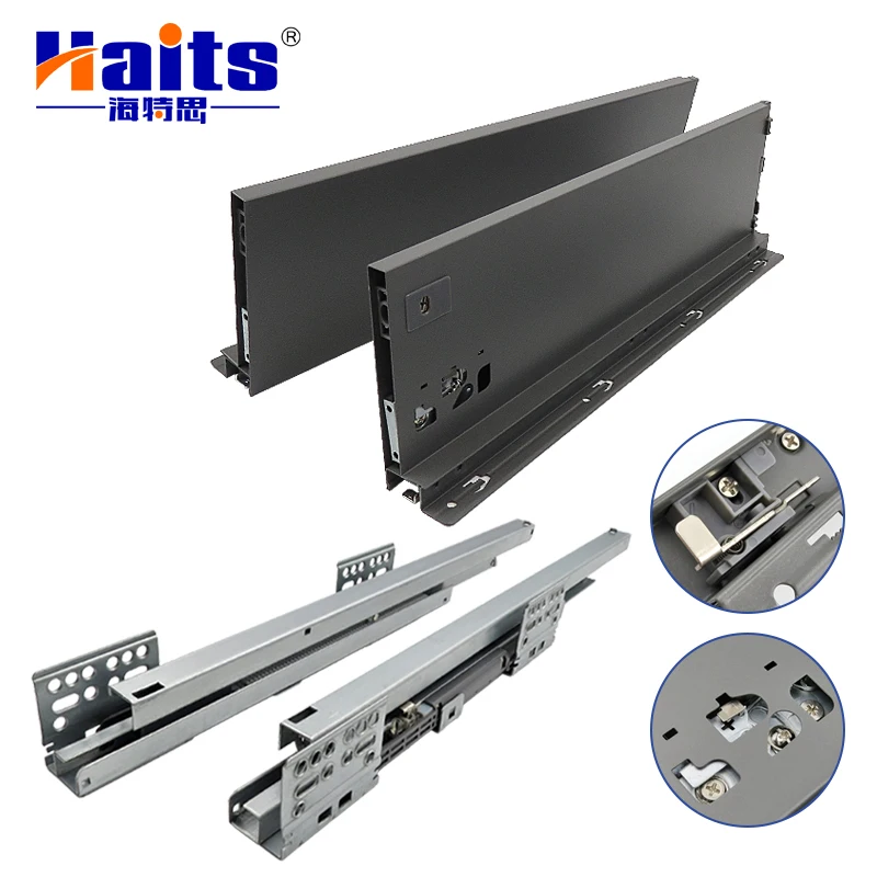 Sliding out drawer kitchen basket slide  undermount heavy duty drawer slides
