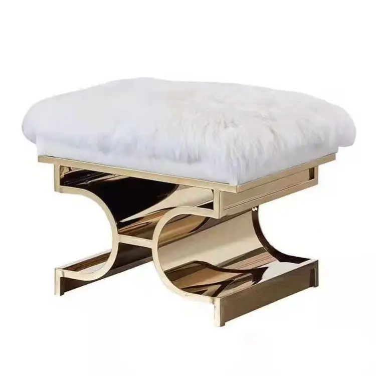 Living Room Furnitures Bedroom Furniture  Industrial Gold Bar Stools Ottoman Stools Metal Stool Industrial Antique Chairs