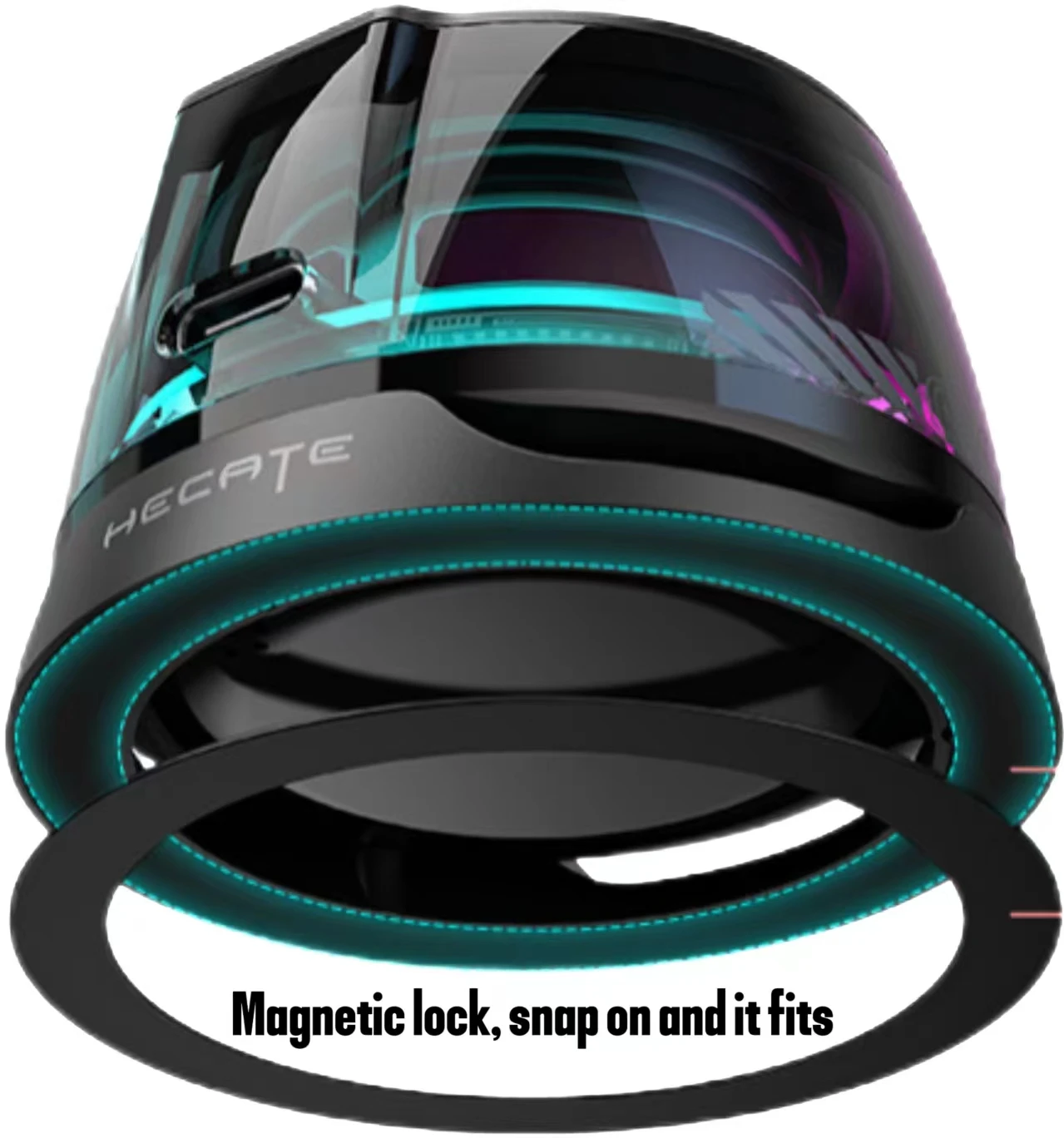 LED outdoor portable magnetic music speaker karaoke home desktop video game subwoofer small speaker