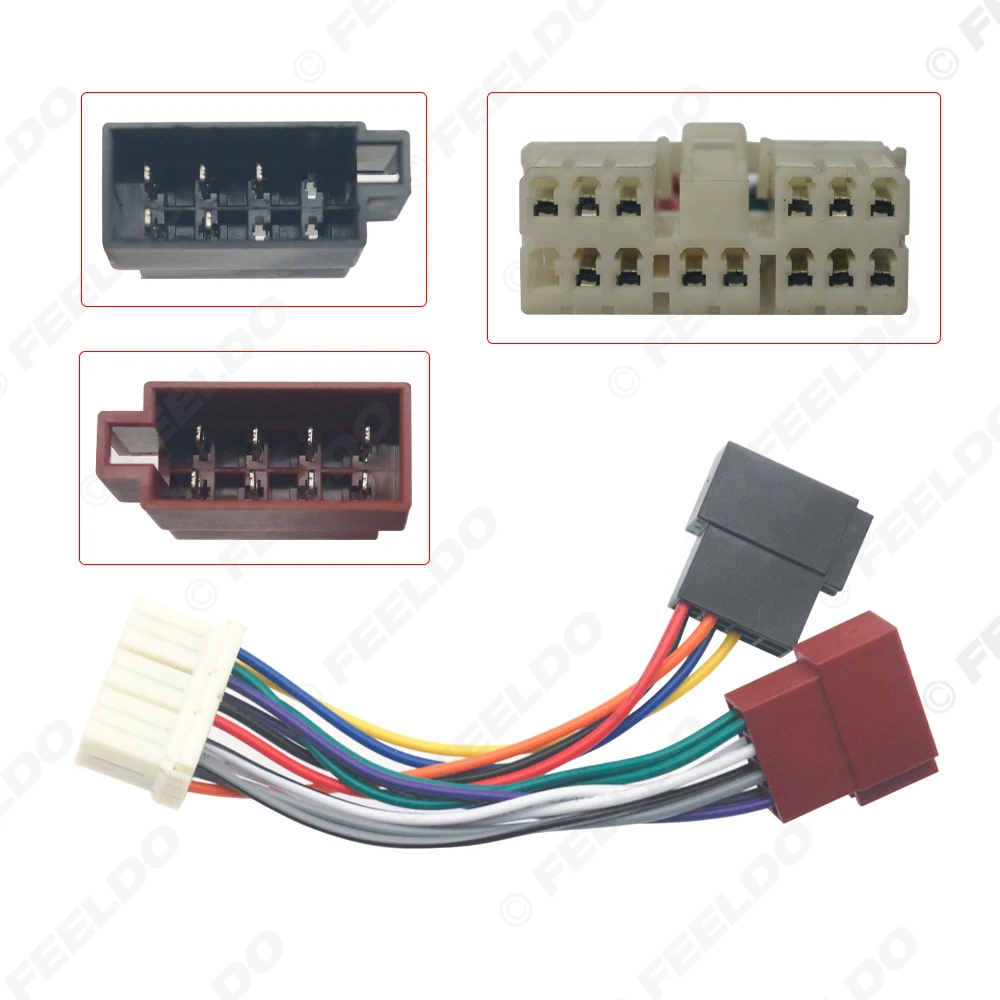 Car Audio ISO Wiring Harness Adapter for Subaru 1992+ Renault 2014+ Radio Stereo ISO Head Units Wire Cable