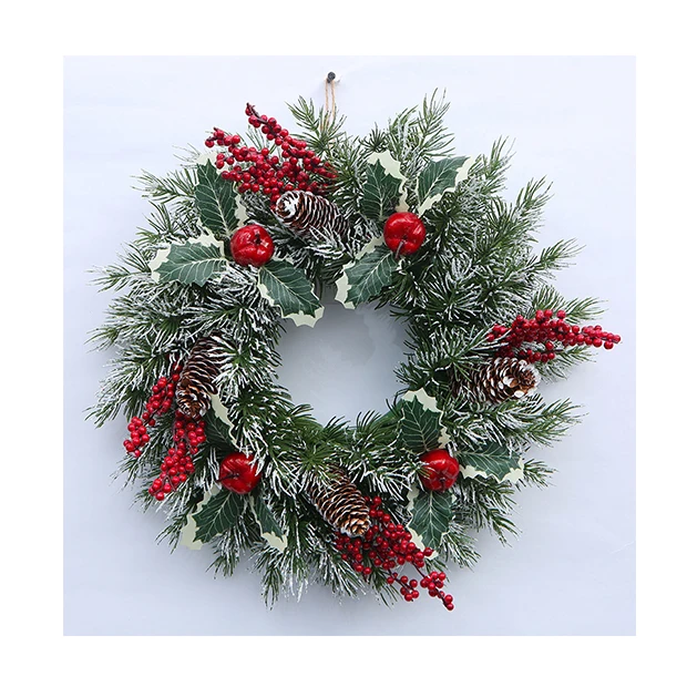 Рождественский венок, красные подвесные украшения на День святого Валентина, рождественские украшения, подвеска на окно рождественской елки, магазина