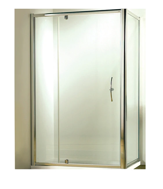 New design aluminum profile glass shower pivot room door with tempered insulated clear glass for bathroom