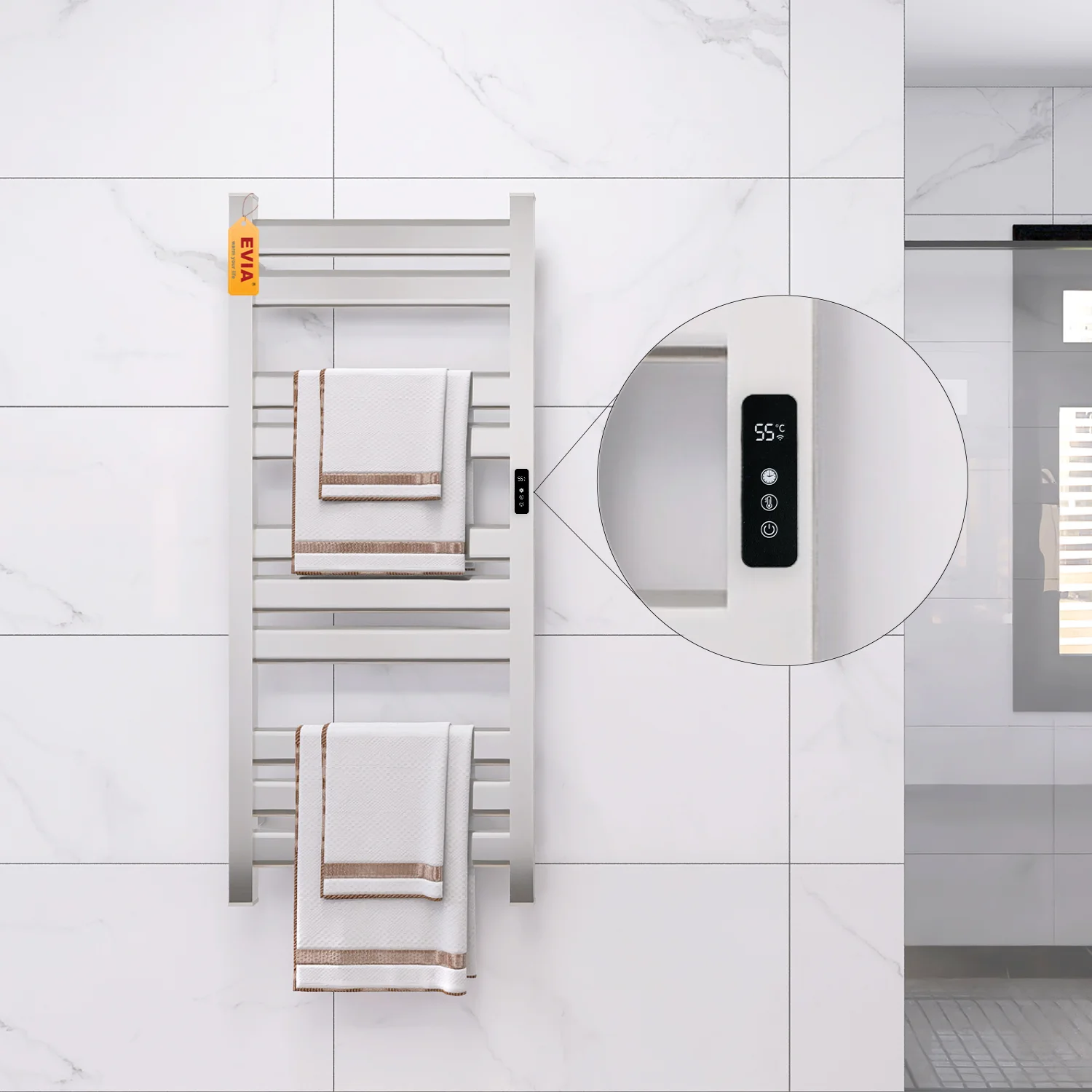 EVIA EV-190 Timer WIFI Control Customized Hand Bathroom Wall Mounted Towel Dryer