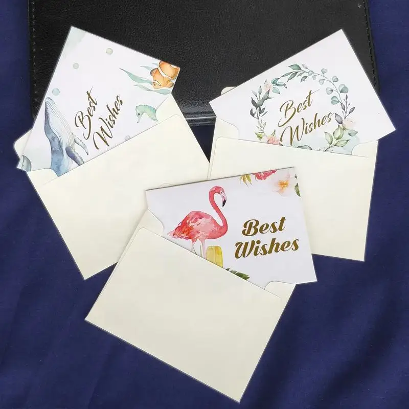 Folding High Quality Gilded Handmade Holiday Wedding Birthday Invitations Greeting Card