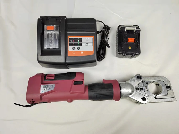 ECT-240 New Multi-functional 6T Electric Battery Powered Mini Cable Lugs Hydraulic Crimping Tool