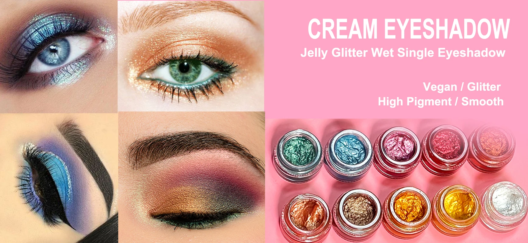 Custom packaging liquid eyeshadow pigment eyeshadow cream eye shadow