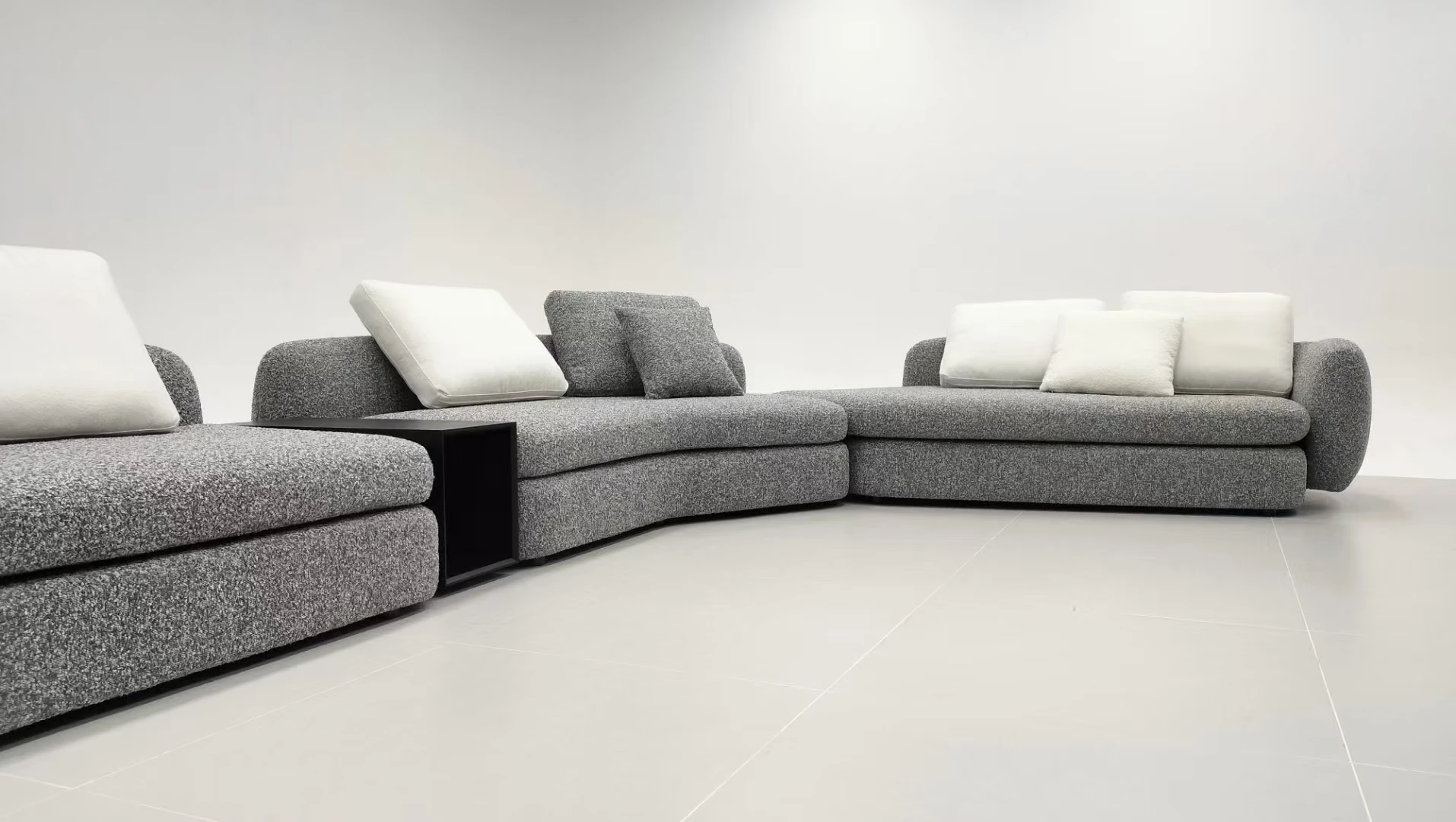Luxury light Italian furniture sofa set living room furniture sofa set modern fabric sofa furniture set