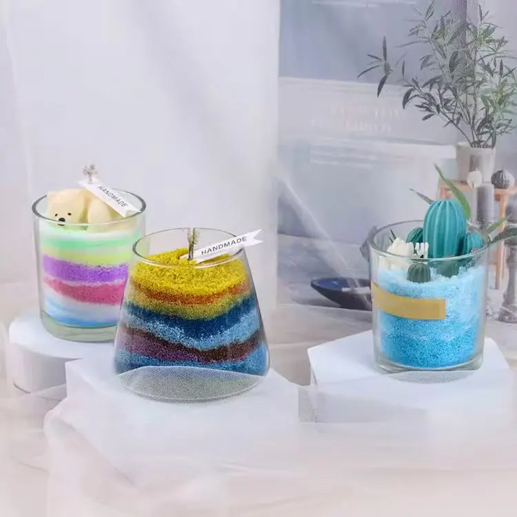 Granular Color Sand Wax for Candle Making  Powdered Sand  Pearled  bead Candle Wax Wedding Candles